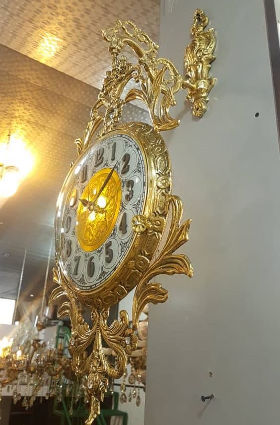 ساعت دیواری برنزی رها دیوارکوب