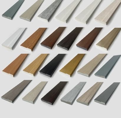 قرنیز لوور پی وی سی ارتفاع 60 میلیمتر کد LA11