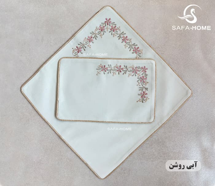 جانماز دو تکه گلدوزی ملیسا پرکار کد 4 — تصویر ۳