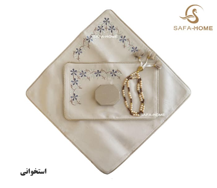 جانماز دو تکه گلدوزی ملیسا پرکار کد 4 — تصویر ۲