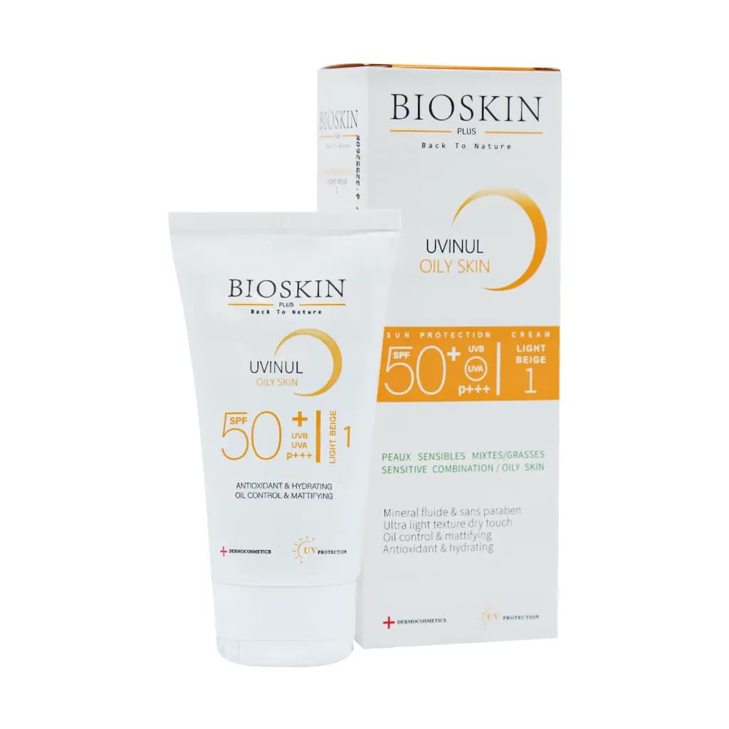 کرم ضد آفتاب SPF50 پوست چرب بایو اسکین پلاس 40 میلی لیتر — تصویر ۲