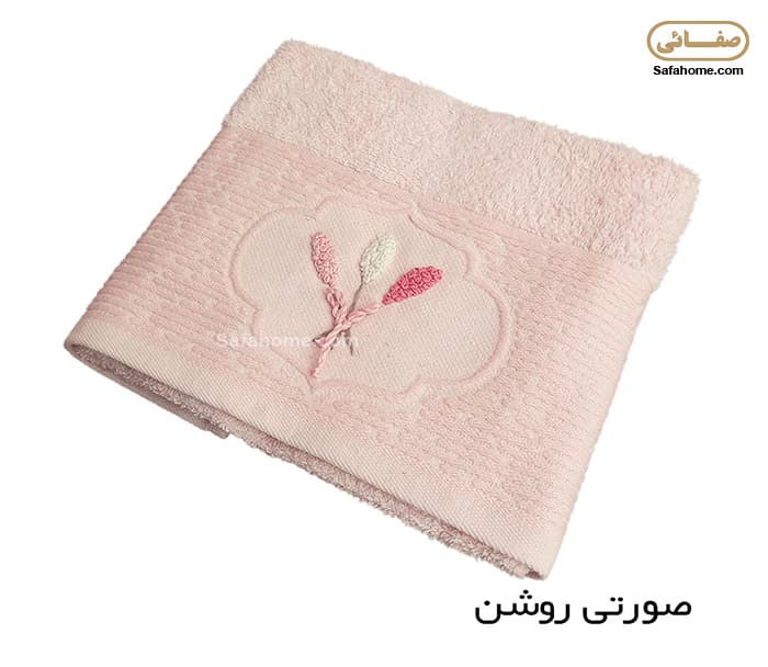 حوله دستی گل برجسته طرح گندم 50×90 سانتی متر — تصویر ۴