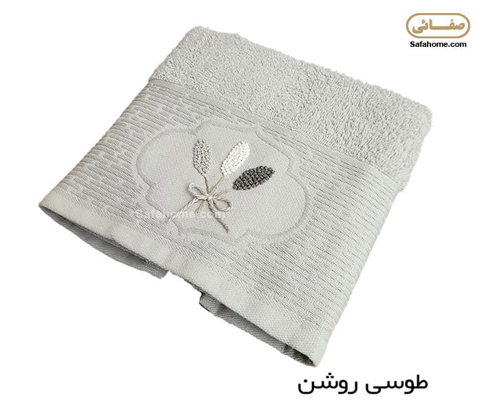 حوله دستی گل برجسته طرح گندم 50×90 سانتی متر — تصویر ۶
