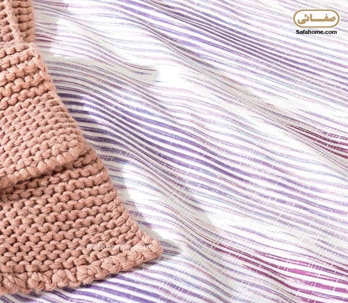 کاور لحاف مادام کوکو 4 تکه طرح دیاموند صورتی — تصویر ۵