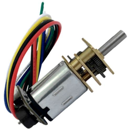 موتور دی سی با انکدر و گیربکس BM20A 6V/500rpm