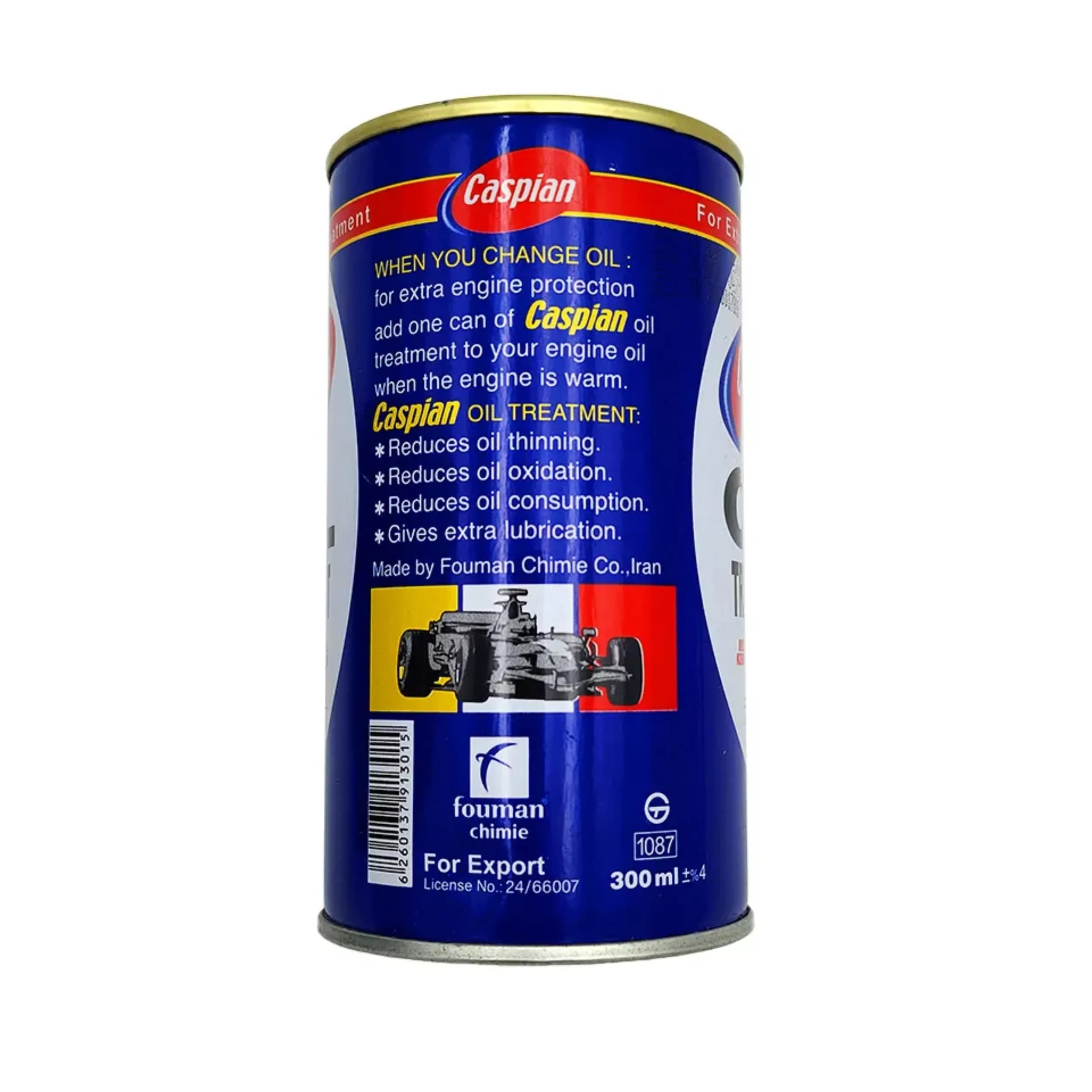 مکمل روغن موتور خودرو کاسپین مدل Formula 1 حجم 300 میلی لیتر — تصویر ۲