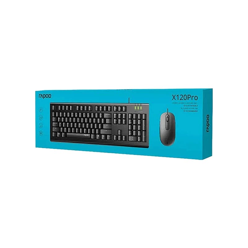 ست کیبورد باسیم رپو مدل Rapoo X120 Pro به همراه ماوس-251007162405 — تصویر ۶
