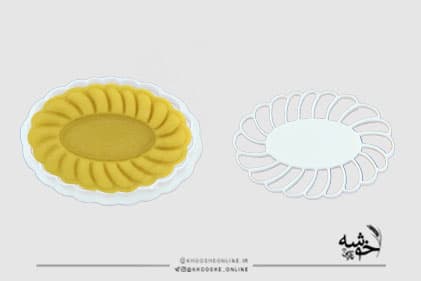 مهر و کاتر پلاستیکی 5سانت بیضی کد286