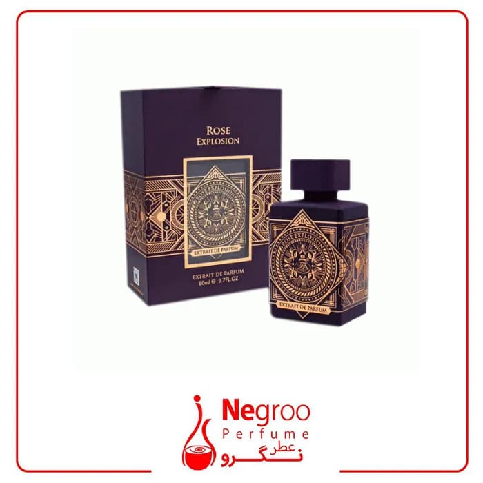ادکلن اف ای پاریس مدل رز اکسپلوشن اکسترا د پرفیوم رایحه اینیشیو اتمیک رز اورجینال