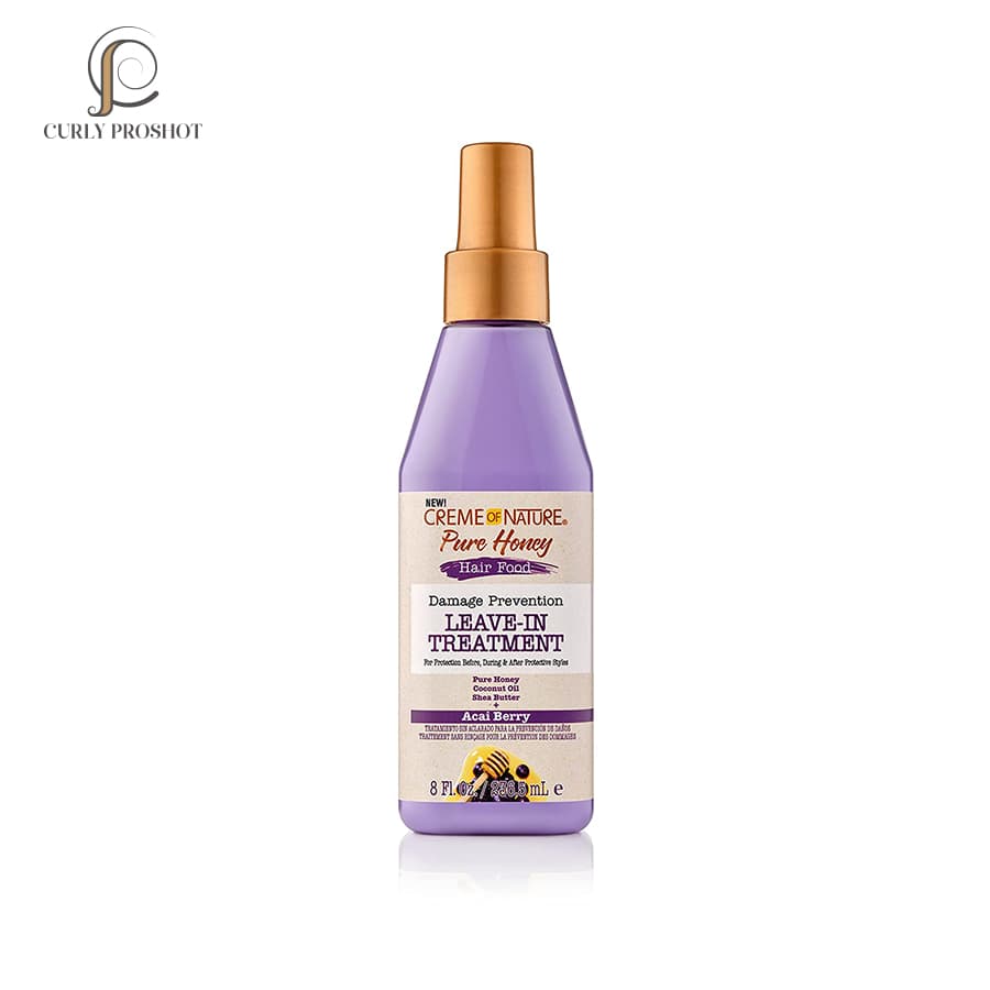 کرم غذای مغذی و احیا و بازگردانی فر و حالت مو نیچر Creme of Nature Hair Food Damage Prevention Leave-In Treatment