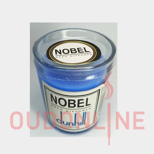 شمع معطر شیشه ای شاتی ( لیوانی ) نوبل مدل دانهیل آبی