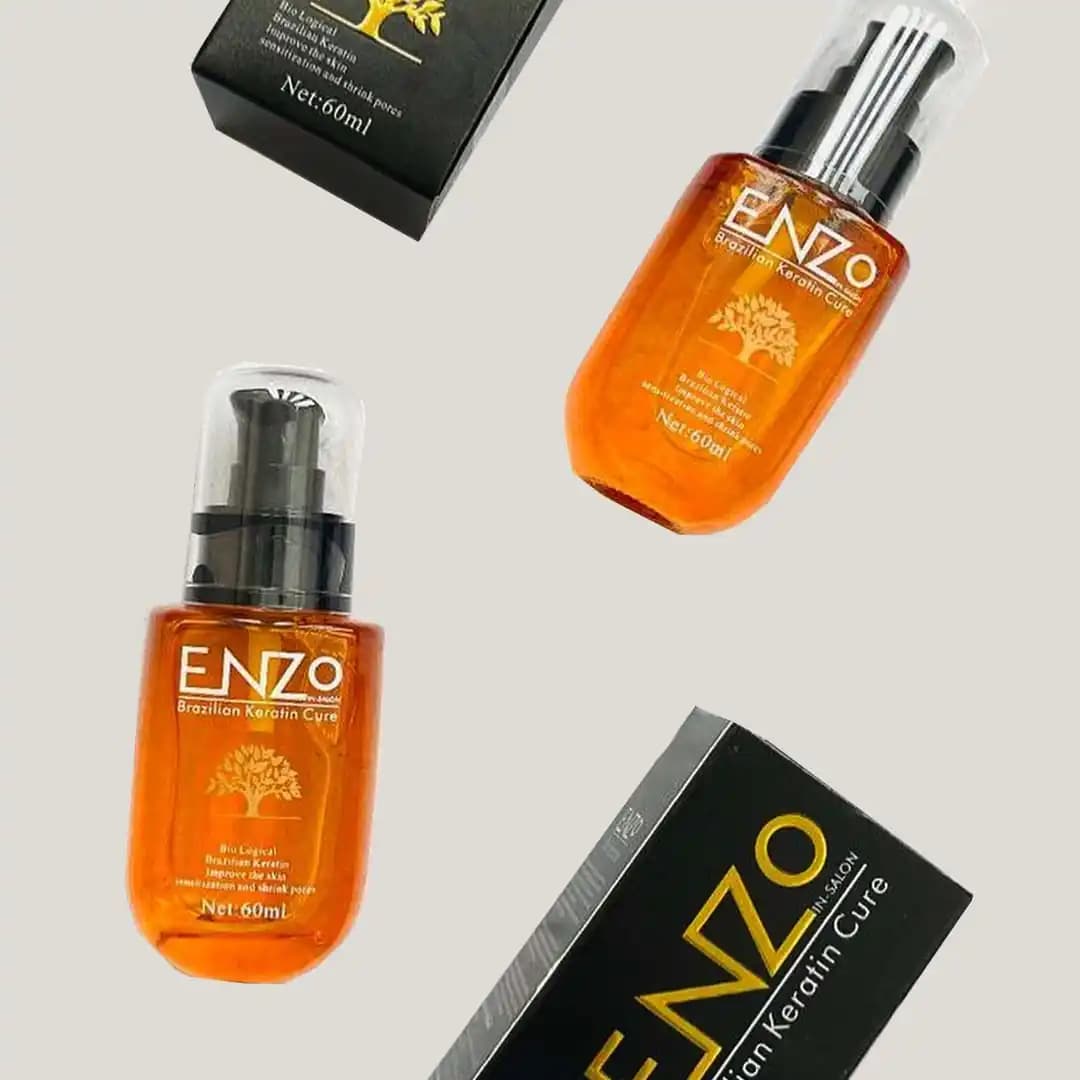 روغن آرگان حاوی کراتین برزیلی انزو Enzo حجم 60 میل — تصویر ۶