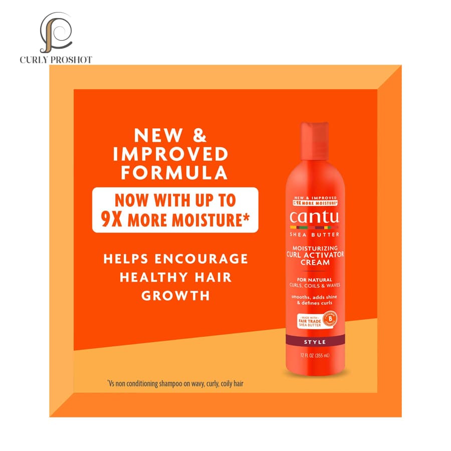 اکتیویتور شی باتر کنتو Cantu Shea Butter Moisturizing Curl Activator Cream — تصویر ۲