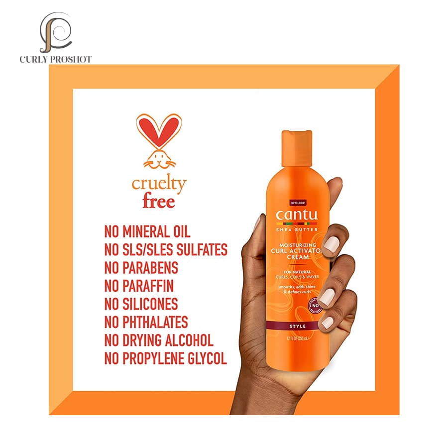 اکتیویتور شی باتر کنتو Cantu Shea Butter Moisturizing Curl Activator Cream — تصویر ۵