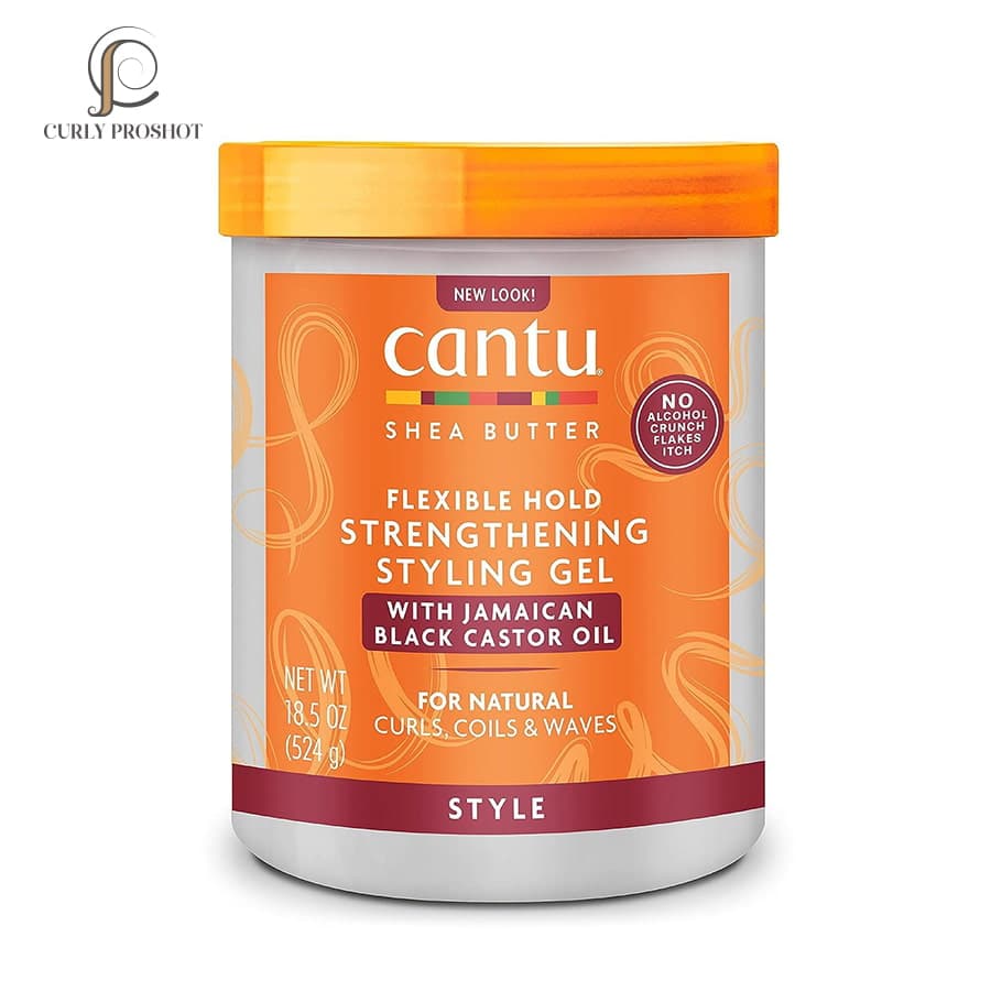 ژل تقویت کننده و محافظ ساقه مو فر کرچک کنتو Cantu Strengthening Styling Gel with Jamaican Black Castor Oil