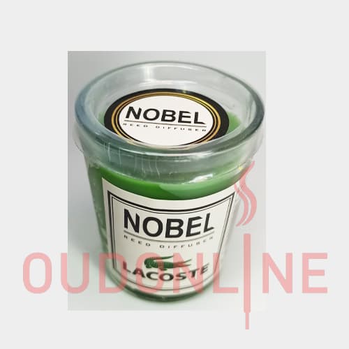 شمع معطر شیشه ای شاتی ( لیوانی ) نوبل مدل لاکوست ( لاگوست )