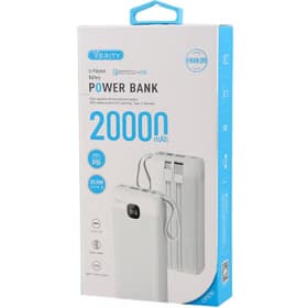 پاوربانک Verity ظرفیت 20000 فست شارژ مدل PH145