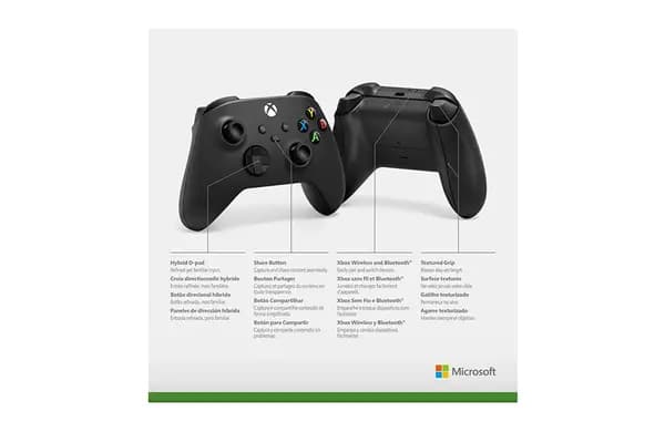 دسته بازی مایکروسافت carbon black مناسب Xbox series s-x — تصویر ۳