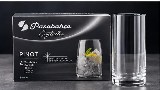 لیوان بلند کریستال پاشاباغچه مدل PINOT کد 6400005 – ۴۵۰ سی‌سی — تصویر ۲