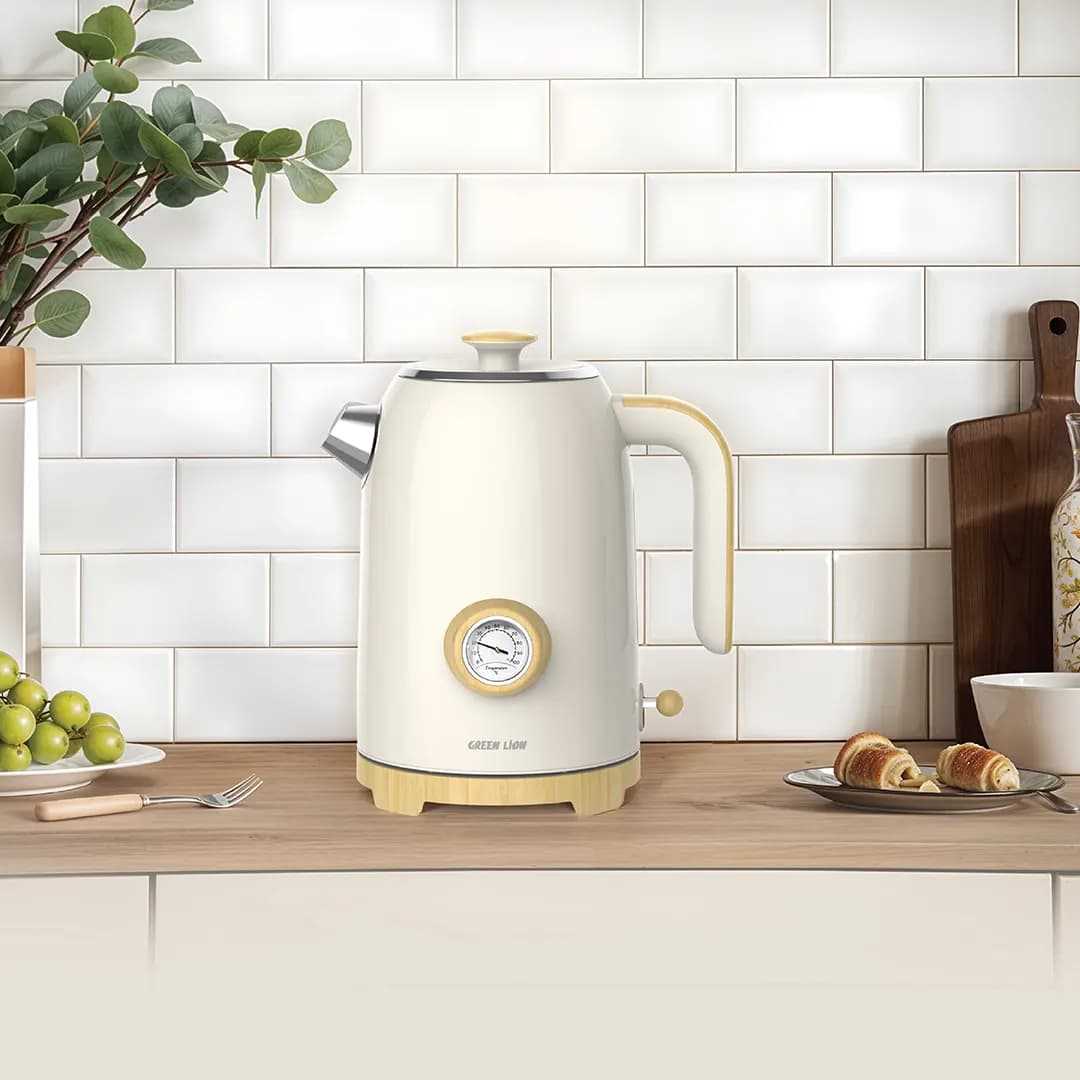 کتری برقی گرین لاین مدل Green Lion Classic Kettle Beige — تصویر ۳