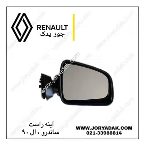 آینه ساندرو راست قاب رنگی — تصویر ۲