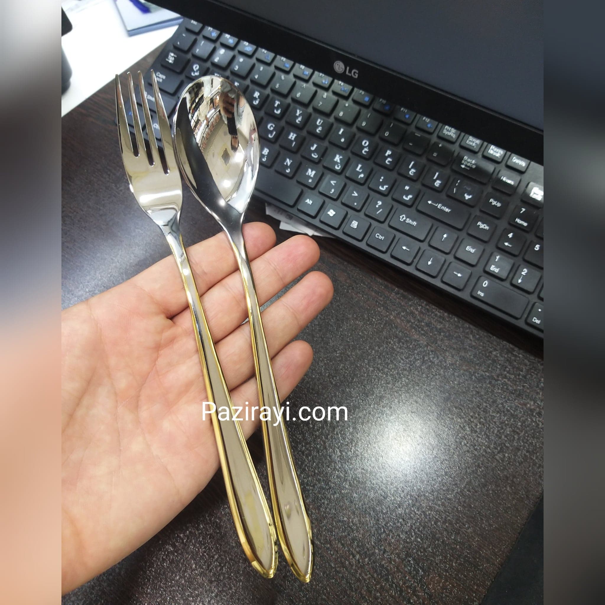 سرویس قاشق چنگال 160 پارچه برگامو مدل 707G — تصویر ۲