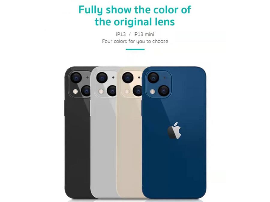 محافظ لنز دوربین آیفون 13 و آیفون 13 مینی کوتتسی Coteetci alloy lens film iPhone 13/iPhone13 mini 34001 — تصویر ۷
