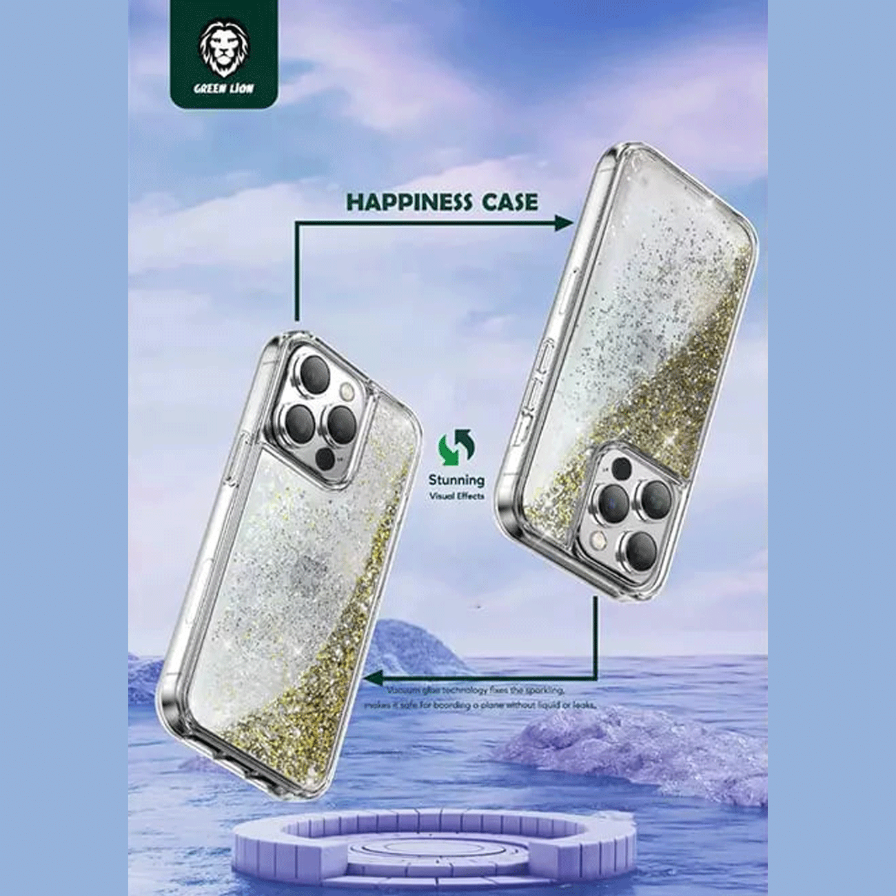 قاب آکواریومی آیفون 14 پلاس گرین GNGRC14PS — تصویر ۴