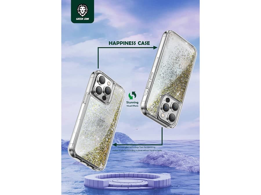 قاب آکواریومی آیفون 14 پرو گرین Green iPhone 14 Pro Aquarium Happiness Case — تصویر ۳