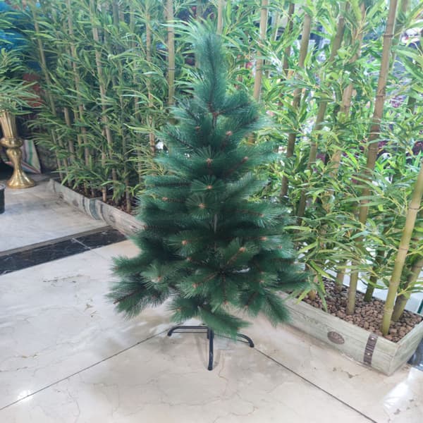 درخت کریسمس سوزنی سبز کاج اروپایی 120 سانتی — تصویر ۳