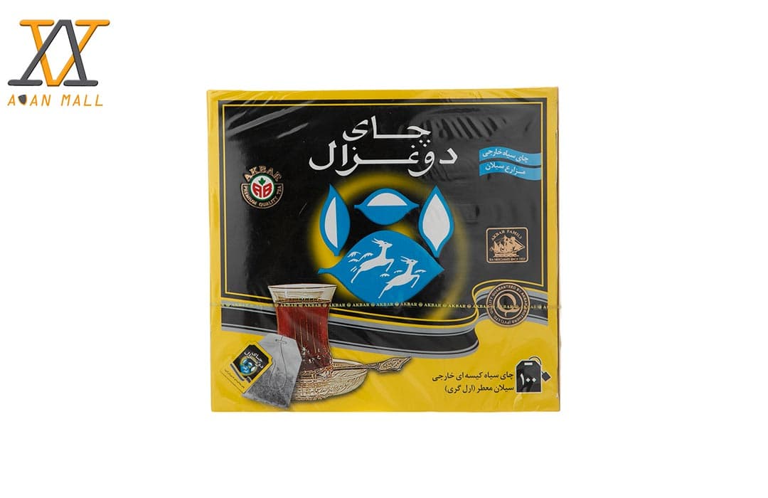 چای کیسه ای عطری 100 تایی دوغزال در کارتن 16 عددی — تصویر ۲