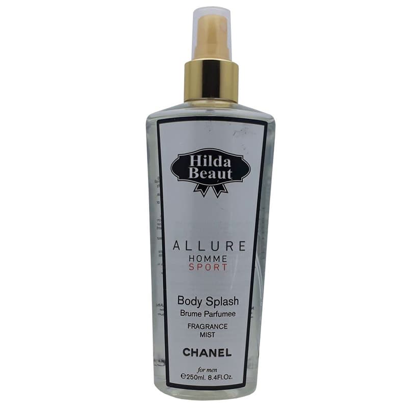 بادی اسپلش مردانه هیلدا بیوت مدل ALLURE HOMME SPORT حجم 250 میل