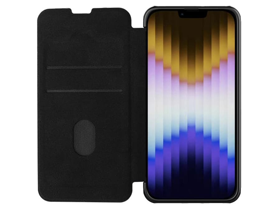 کیف چرمی و پارچه ای آیفون نیلکین Nillkin iPhone 14 Plus Qin Pro Plain Leather + Cloth Case — تصویر ۷