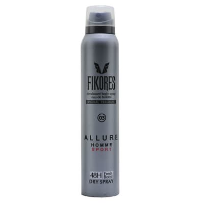 اسپری خوشبوکننده فیکورس آلور اسپورت (Fikores Allure Homme Sport)