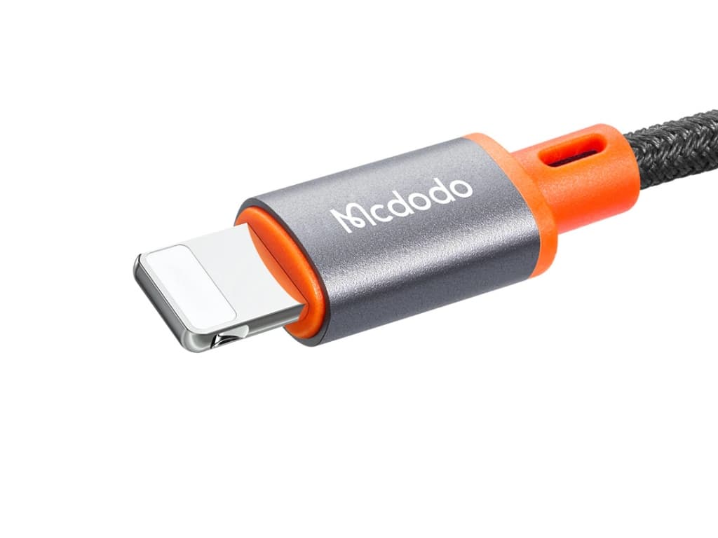 کابل فنری تبدیل لایتنینگ به جک 3.5 میلیمتری مک دودو با طول 1.8متر McDoDo CA-0890 Lightning To DC3.5mm Audio Converter, Castle series — تصویر ۳