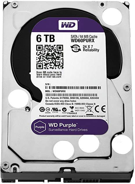 هارد اینترنال 6 ترابایت وسترن دیجیتال WD60PURX – بنفش