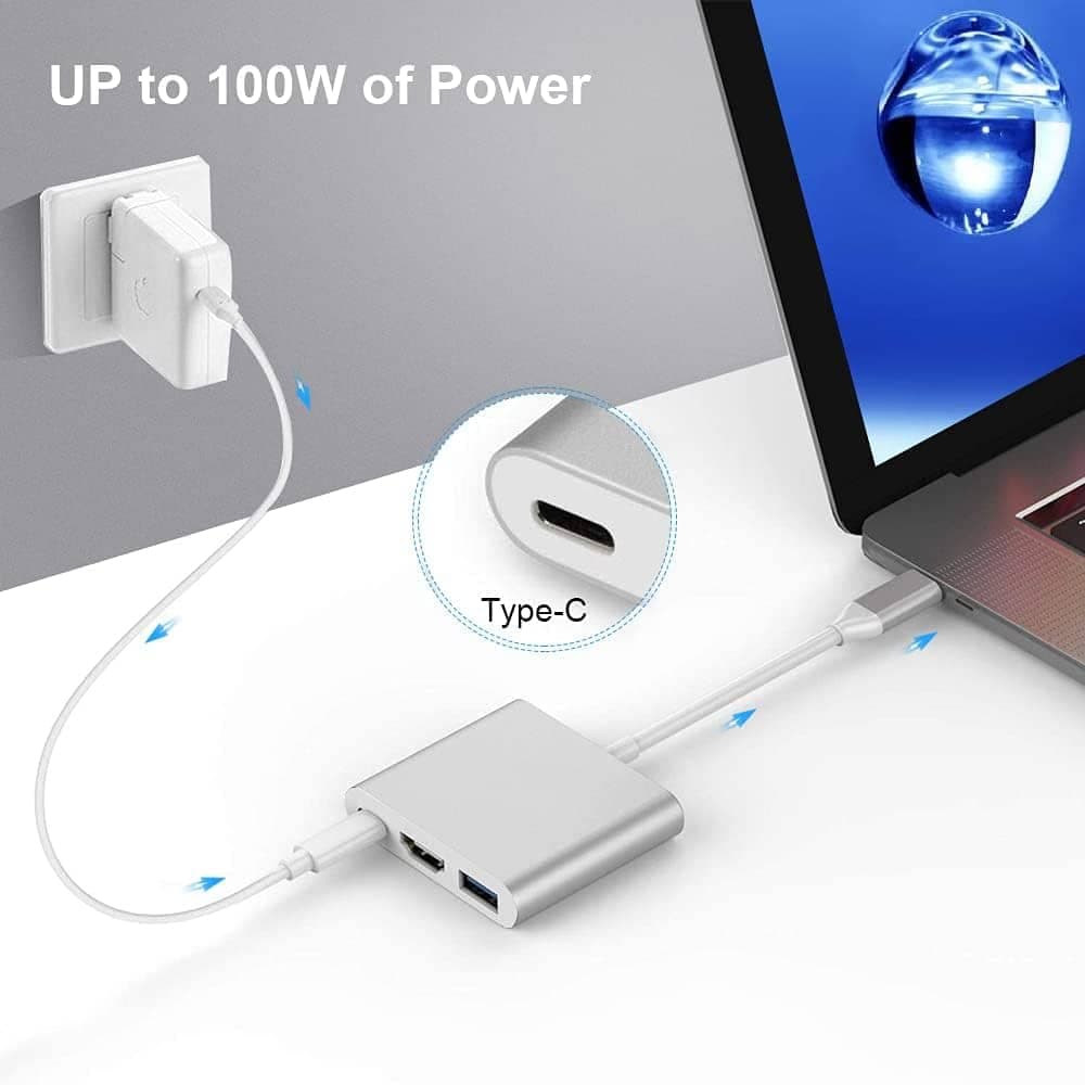 تبدیل Type-C به HDMI / Type-C / USB 3.0 — تصویر ۴