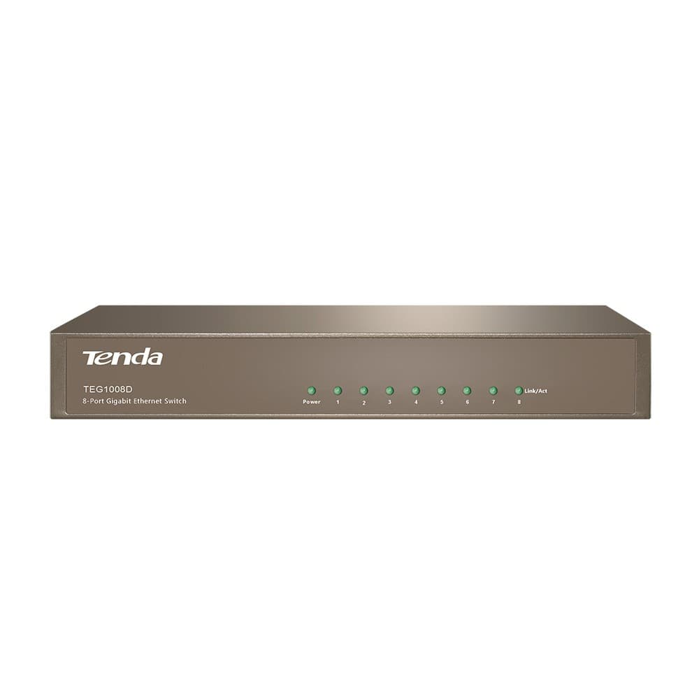 سوئیچ 8 پورت دسکتاپ و گیگابیت تندا مدل تی ای جی 1008 دی (TEG1008D)