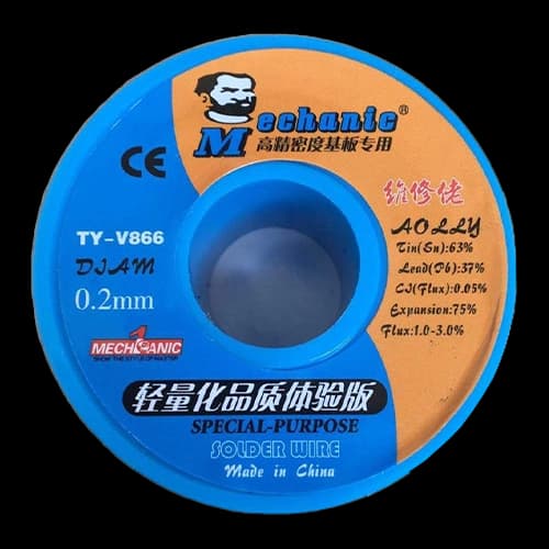 سیم لحیم 0.2MM) Mechanic TY-V886)
