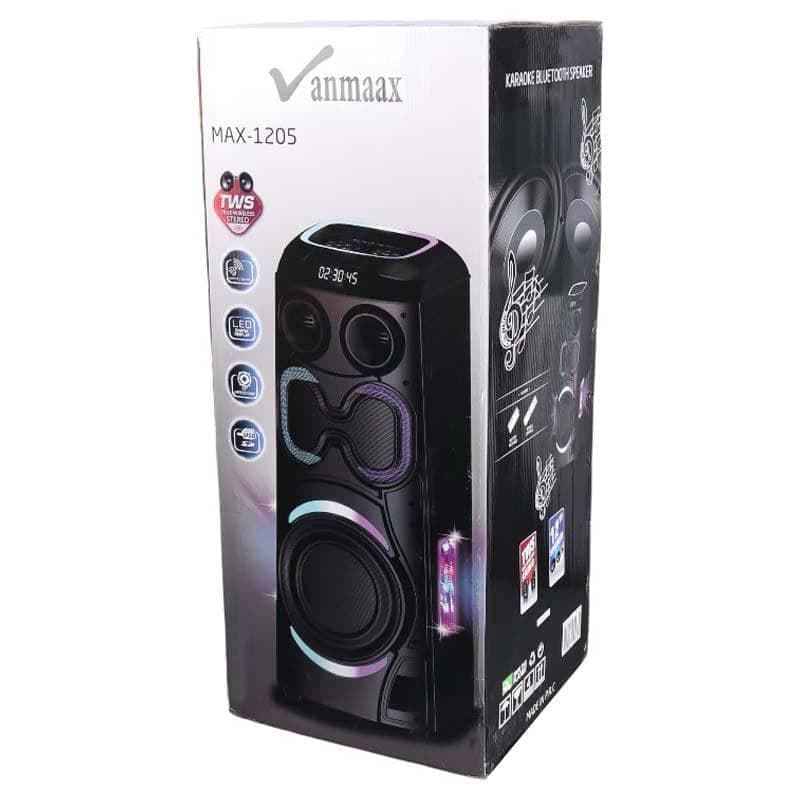 اسپیکر برقی و شارژی 12 اینچ VANMAAX MAX-1205 — تصویر ۴
