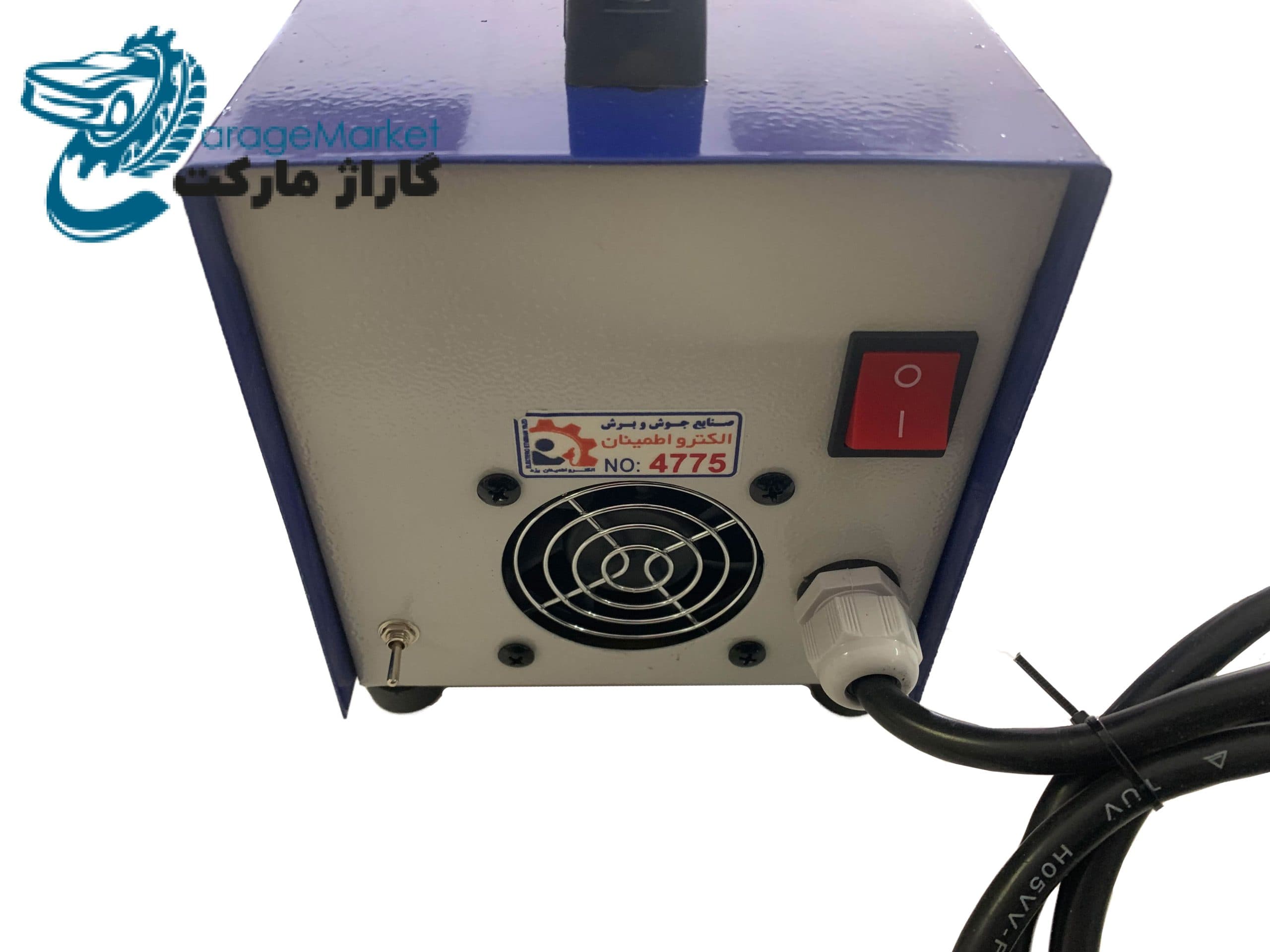 دستگاه بادگیری بدون رنگ صافکاری الکترو اطمینان مدل دو ولوم همراه با کلید پشت — تصویر ۲
