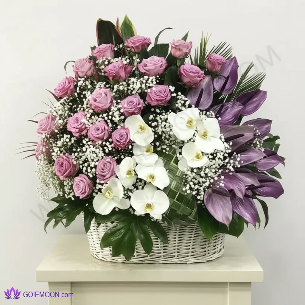 سبد گل برلیان
