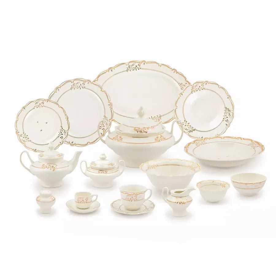 سرویس چینی پردیس طرح پائولا 12 نفره 98 پارچه نیوبن قالب ایزابل — تصویر ۸