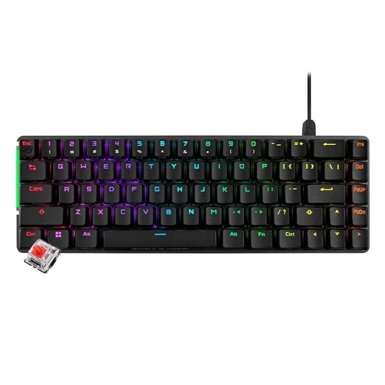 کیبورد با سیم گیمینگ ASUS ROG Falchion Ace – مشکی