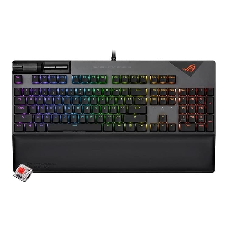 کیبورد با سیم گیمینگ ASUS ROG Strix Flare II – سوئیچ قرمز