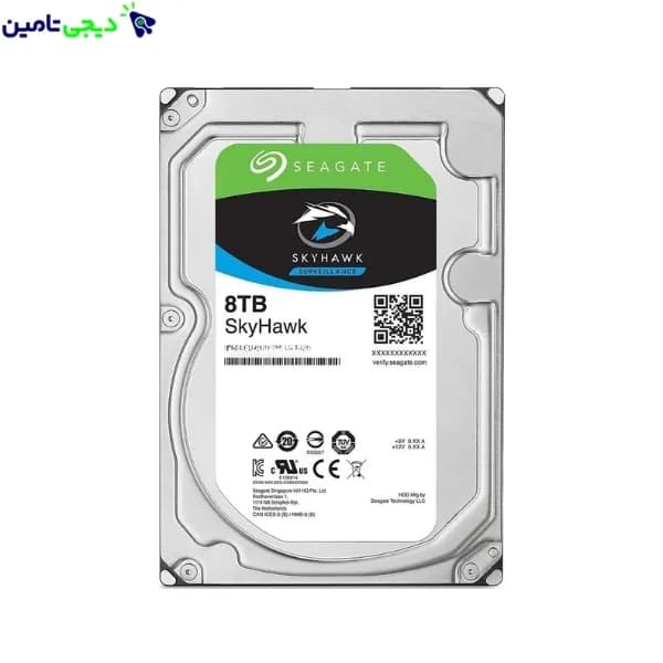هارد دیسک اینترنال سیگیت SKYHAWK SURVEILLAMCE – ST8000VE001 – 8TB