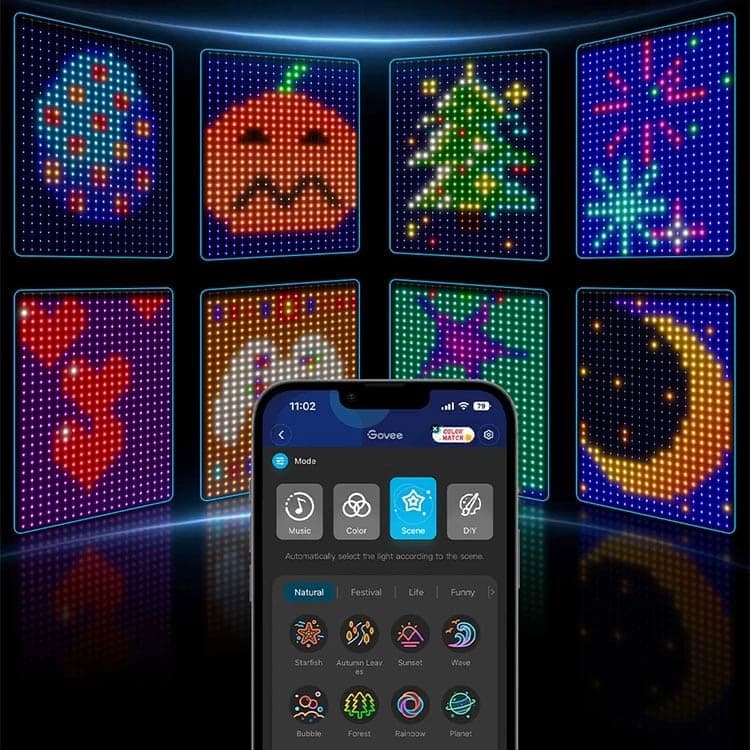 ریسه هوشمند Govee Curtain Lights — تصویر ۷