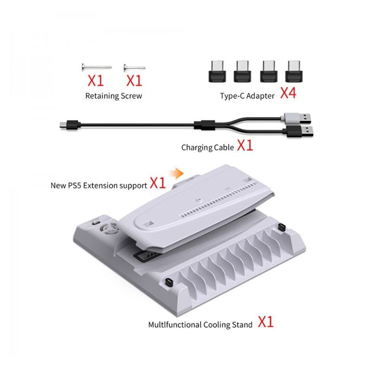 پایه شارژر DOBE مدل TP5-3539 – مخصوص PS5 — تصویر ۳