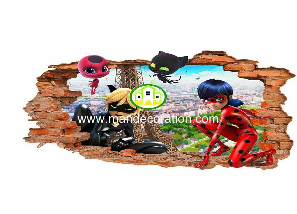 پوستردیواری سه بعدی کارتونی 13097