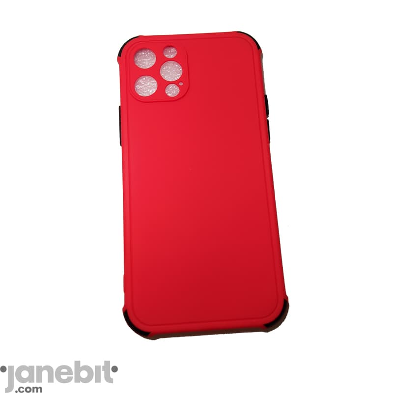 قاب ژله ای دکمه رنگی گوشی IPHONE 12 PRO محافظ لنزدار — تصویر ۲